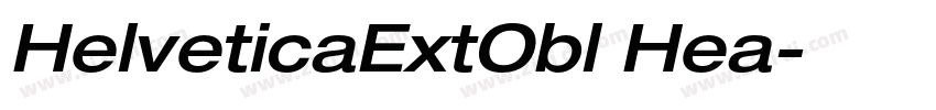 HelveticaExtObl Hea字体转换